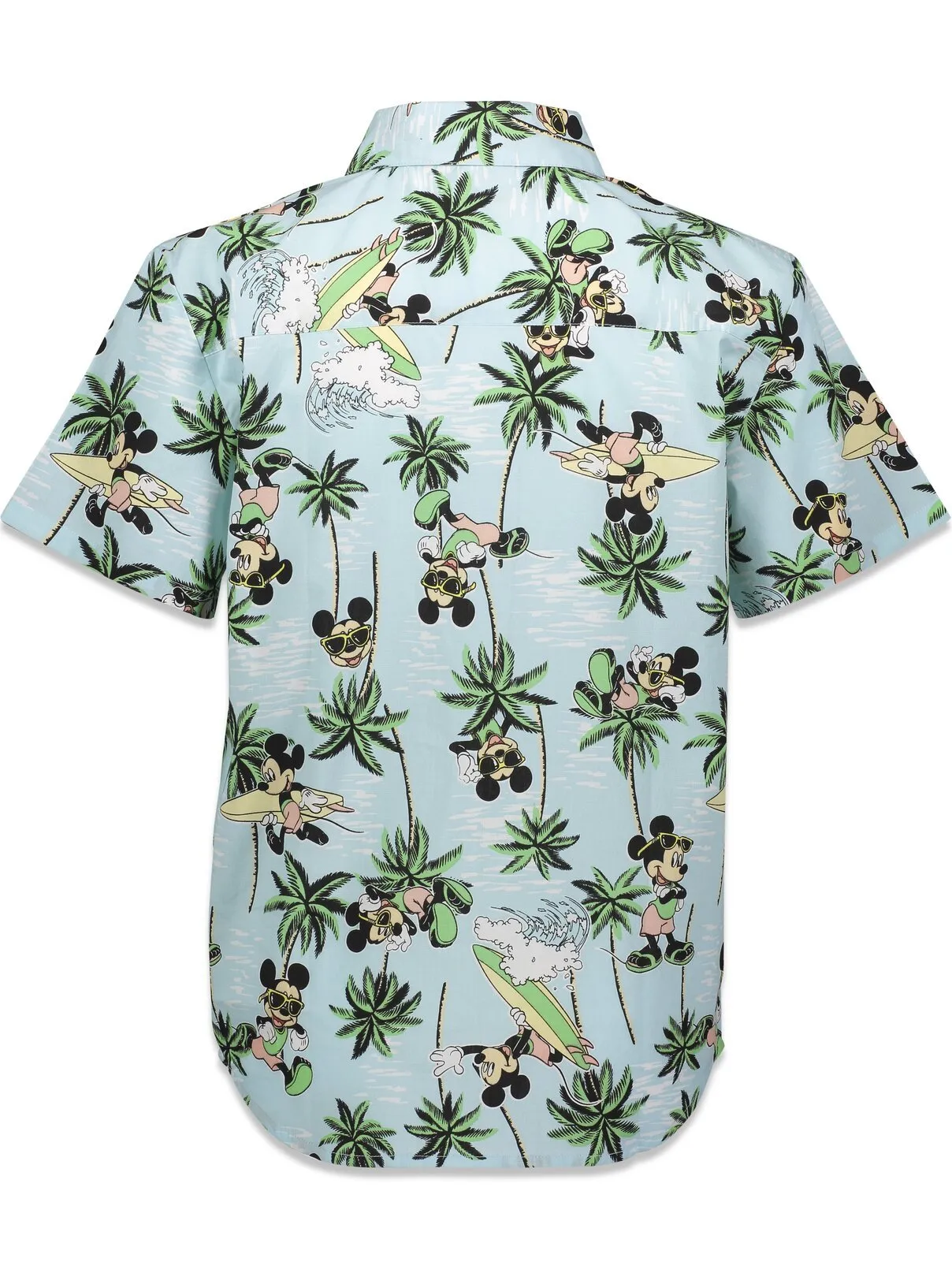 Disney Mickey Mouse Hawaiian Button Down Dress Shirt