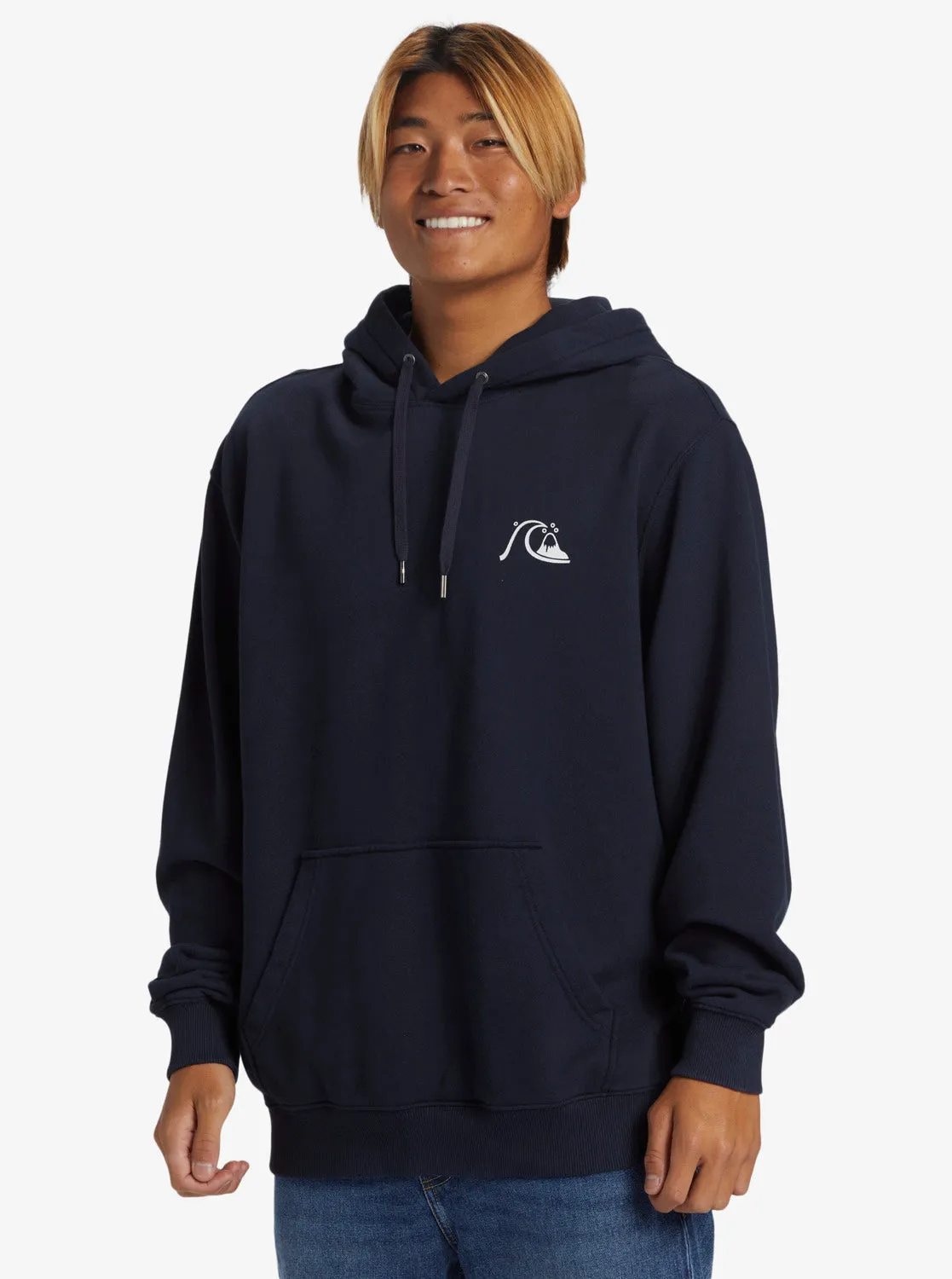 DNA Bubble Logo Hoodie Pullover Sweatshirt - Dark Navy