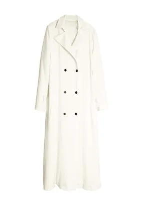 Double-Breasted Lamb-Like Fabric Coat