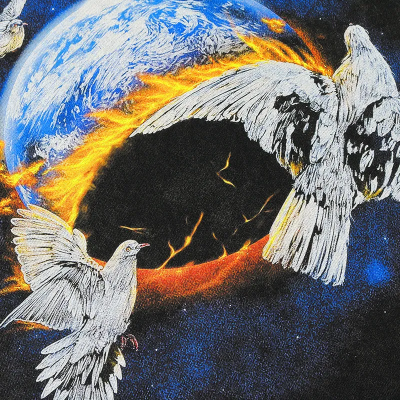 Earth Pigeon Graphic T Shirt