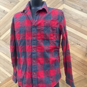 Eddie Bauer - Men's Flannel - MSRP $100: Red/Grey-men-MD