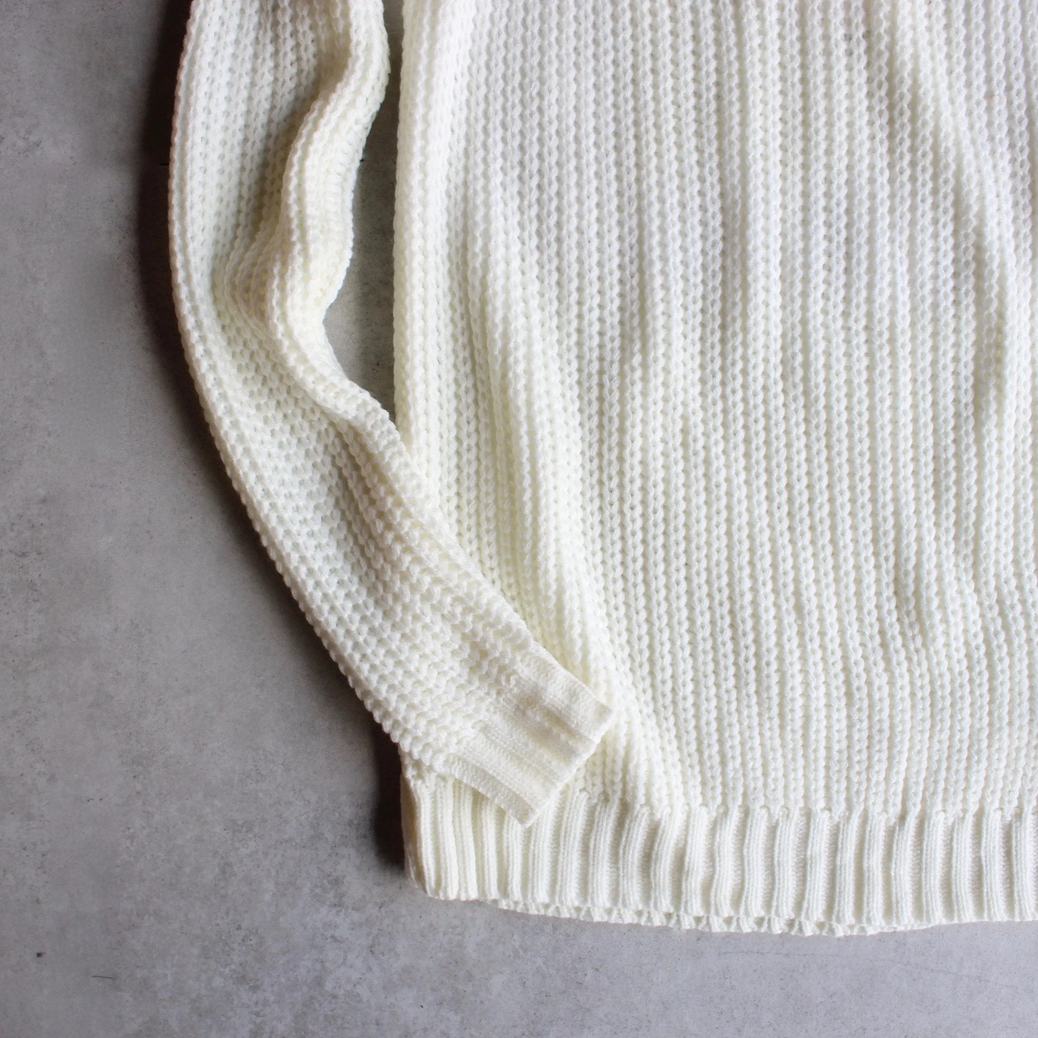 Final Sale - Cold Shoulder Knit Sweater - Ivory