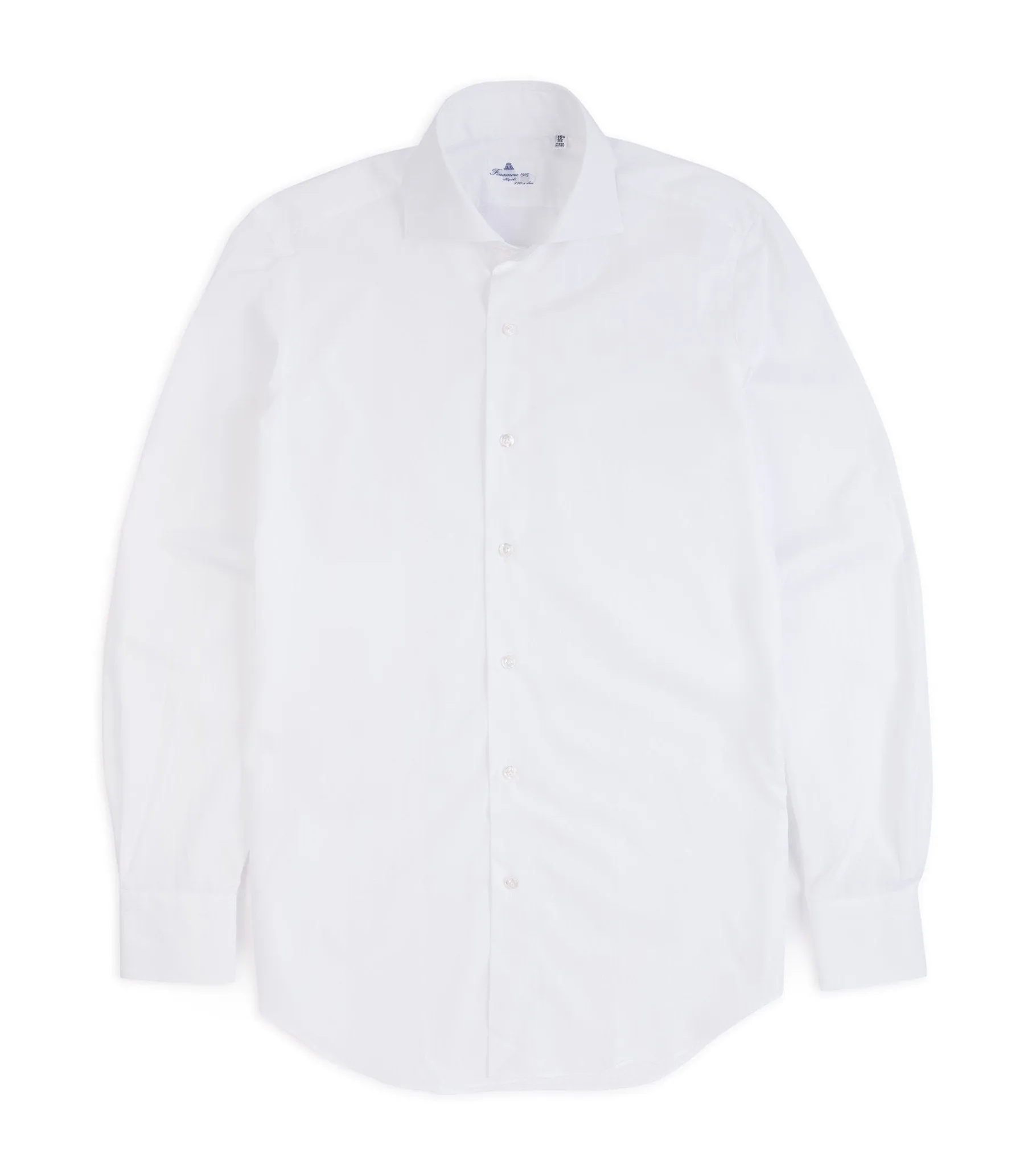 Finamore Milano Eduardo 170 Giza Cotton Formal Shirt: White