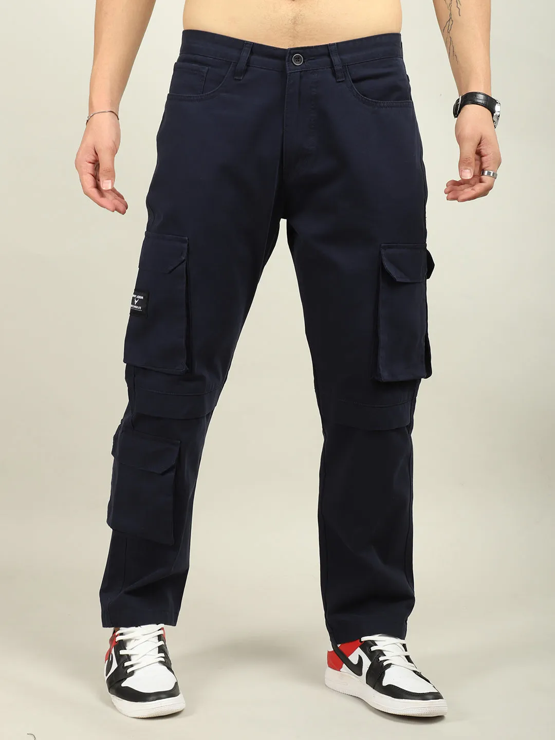 Fire Navy Baggy Fit 8 Pocket Cargo