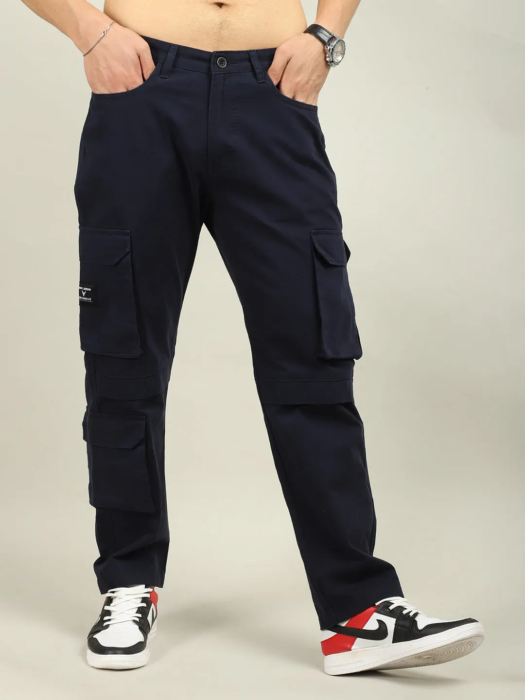 Fire Navy Baggy Fit 8 Pocket Cargo