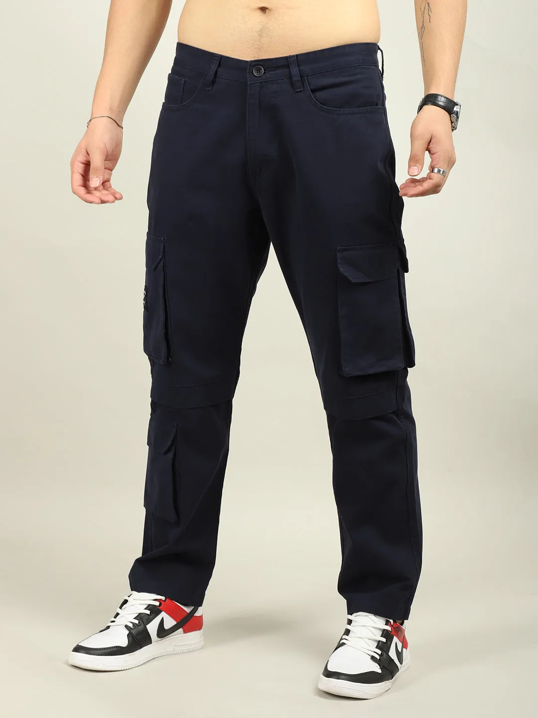 Fire Navy Baggy Fit 8 Pocket Cargo