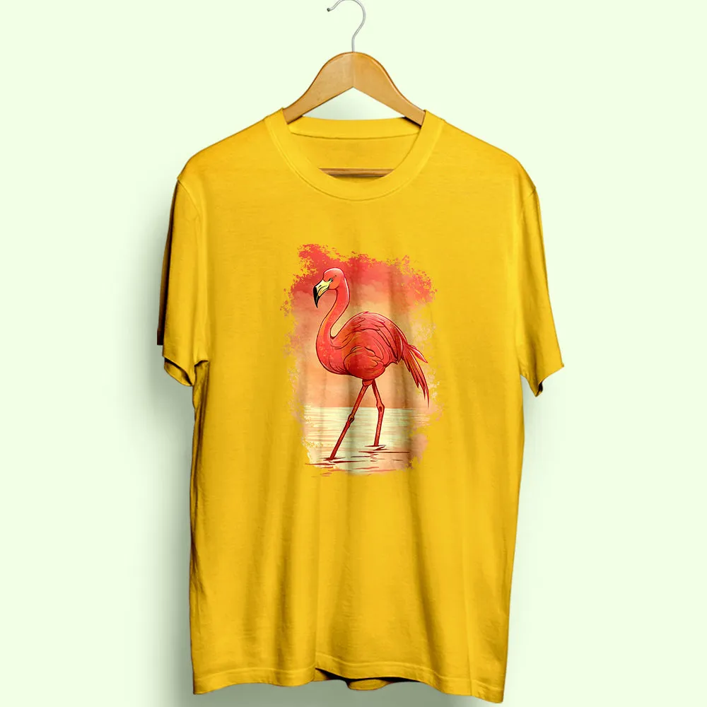 Flamingo Half Sleeve T-Shirt