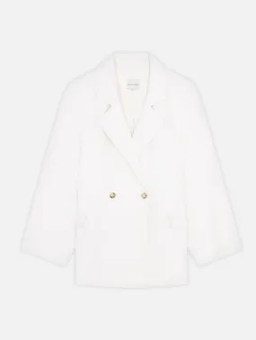 Gary Short Coat in Ivory