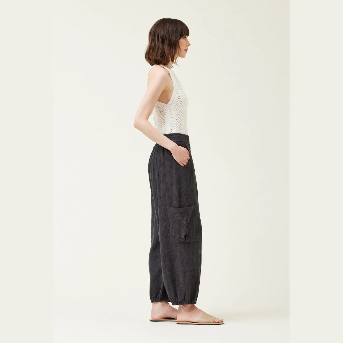 Gauze Cargo Pants