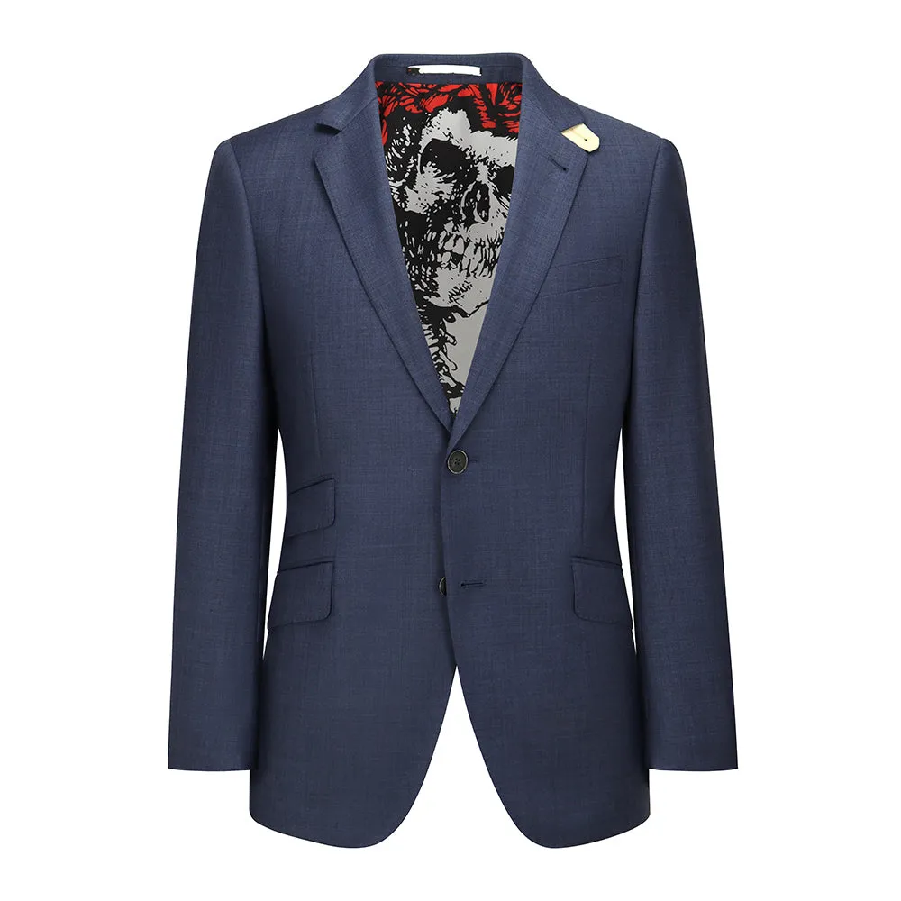 Grateful Dead Blue Sharkskin Bertha Lined Sport Coat