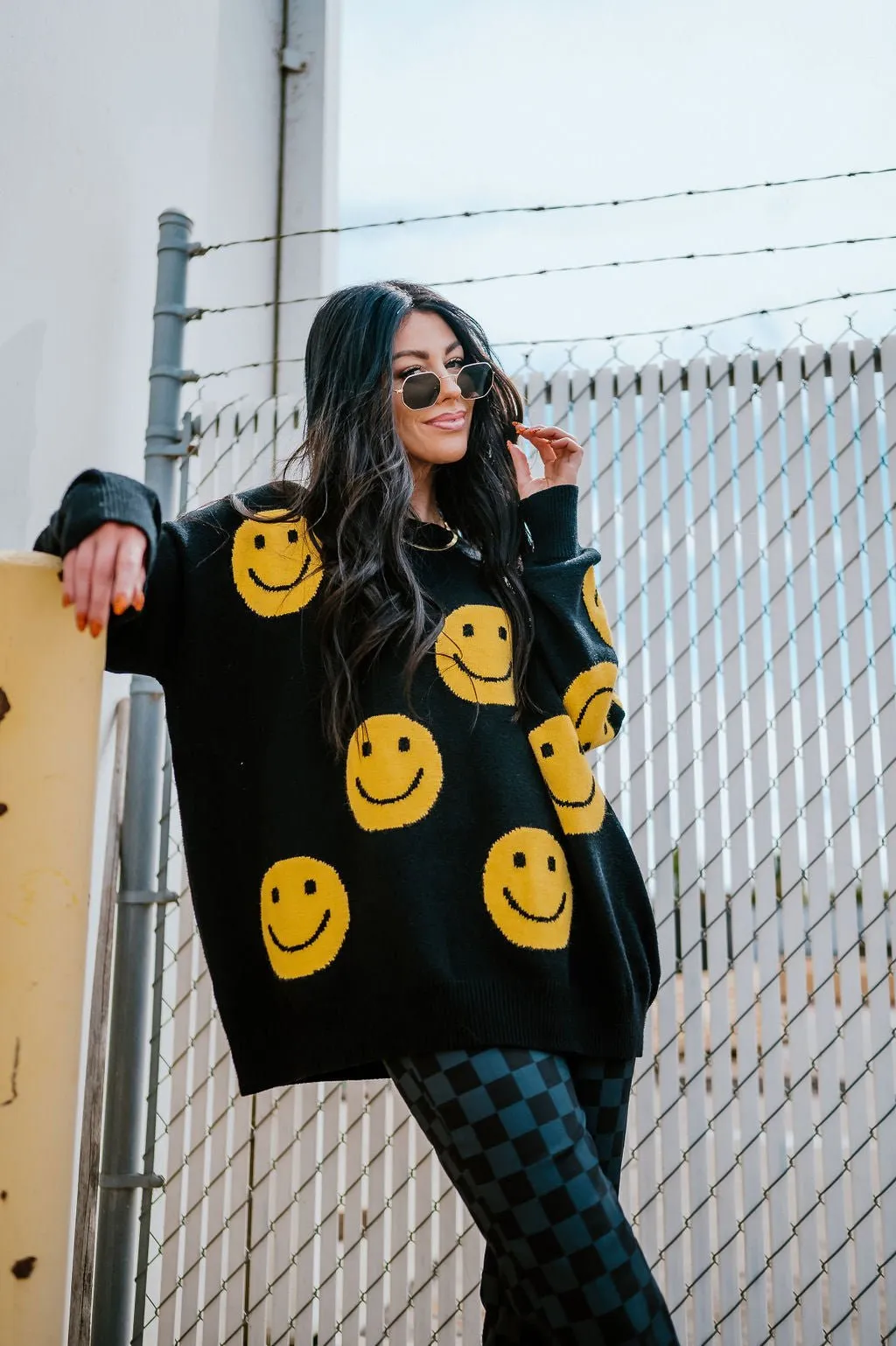 Have Fun Oversized Smile Knit