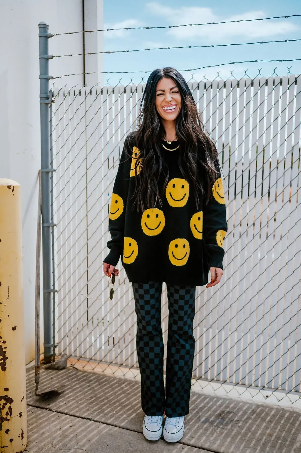 Have Fun Oversized Smile Knit