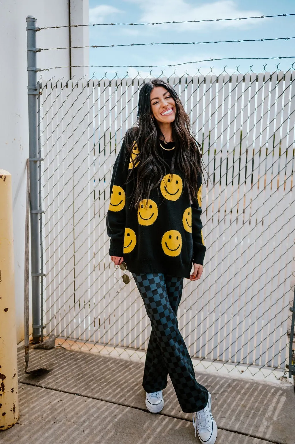 Have Fun Oversized Smile Knit