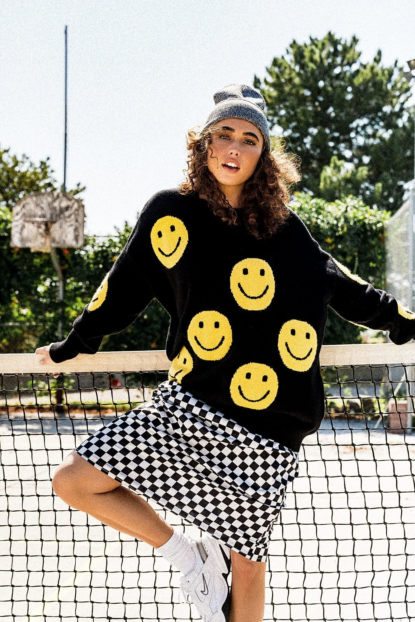 Have Fun Oversized Smile Knit