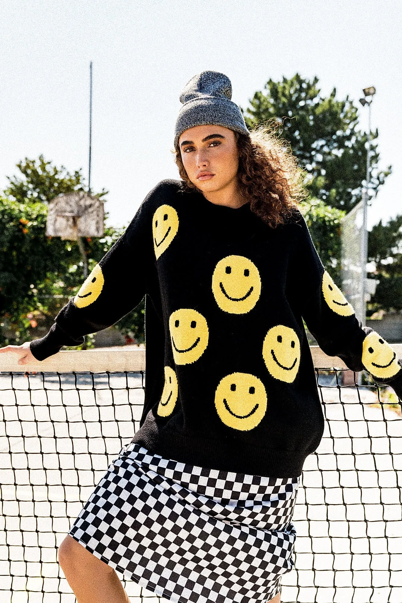 Have Fun Oversized Smile Knit