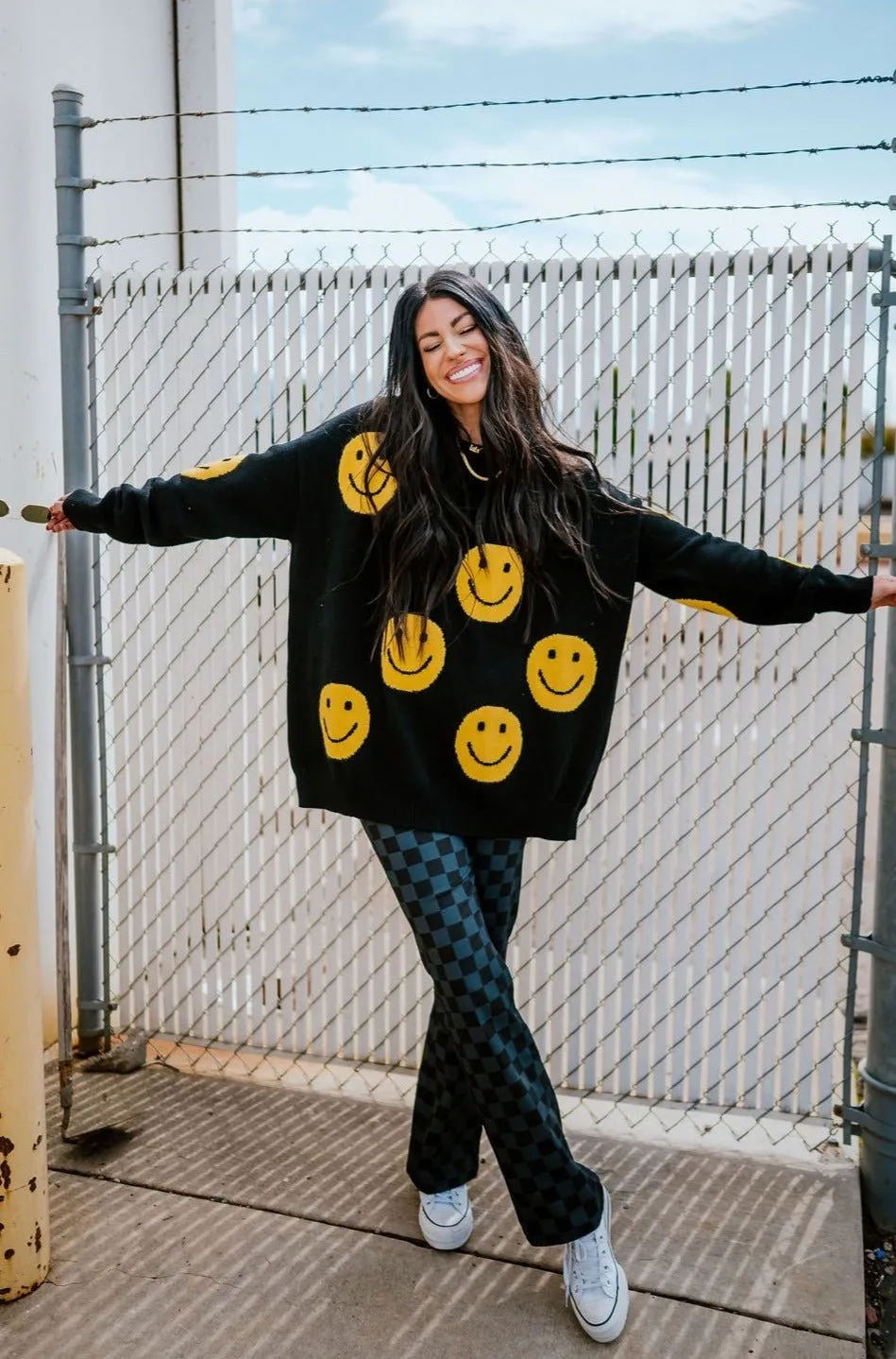 Have Fun Oversized Smile Knit