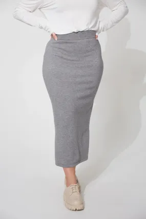 HAVEN Nikolai Knit Skirt GRAY