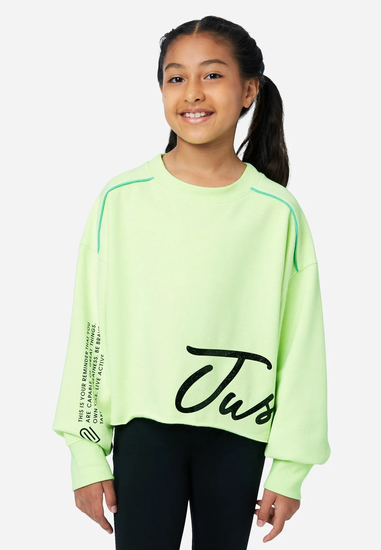 J Sport Graphic Oversized Sweatshirt