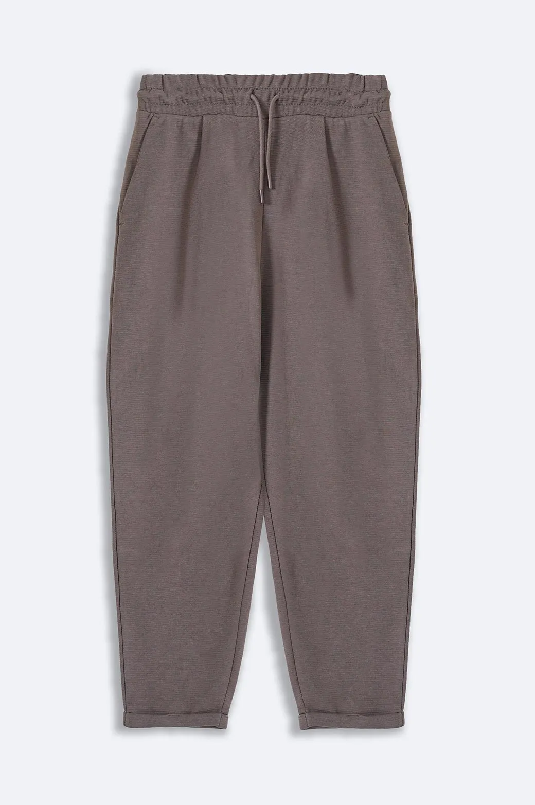 JACQUARD TURN-UP TROUSER