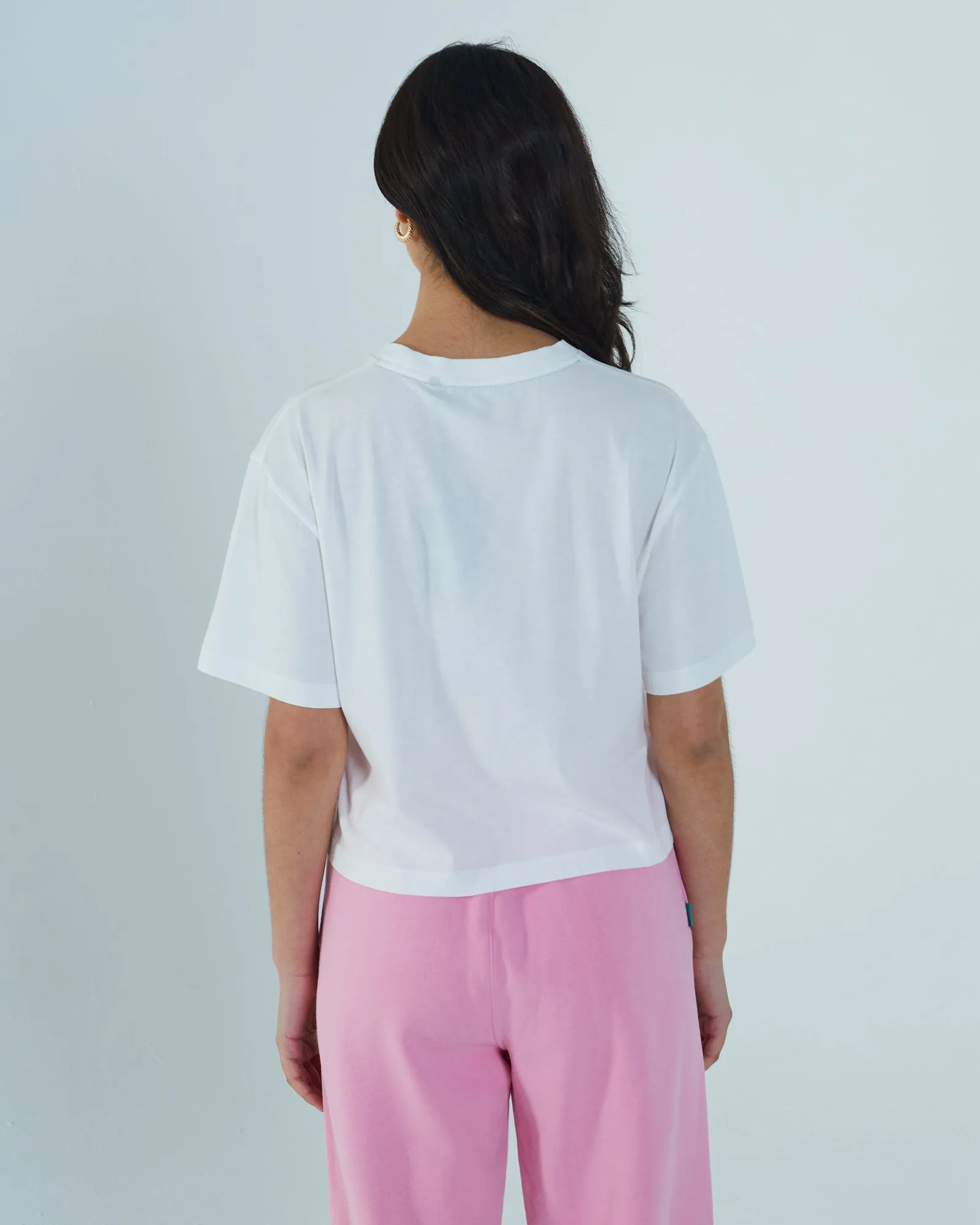 Joy Boxy T-Shirt Cloud White