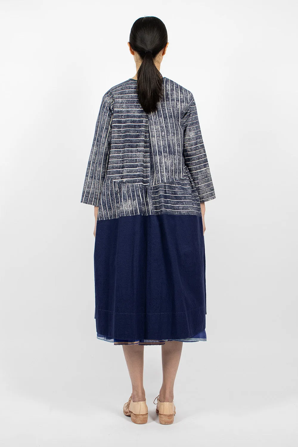 Lake Coat Dress Scrapped Blue