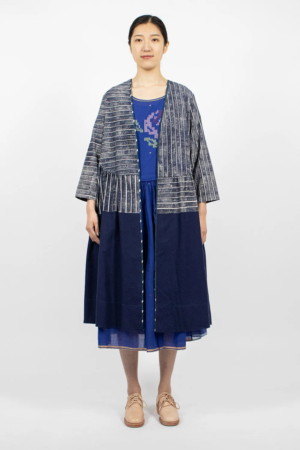 Lake Coat Dress Scrapped Blue