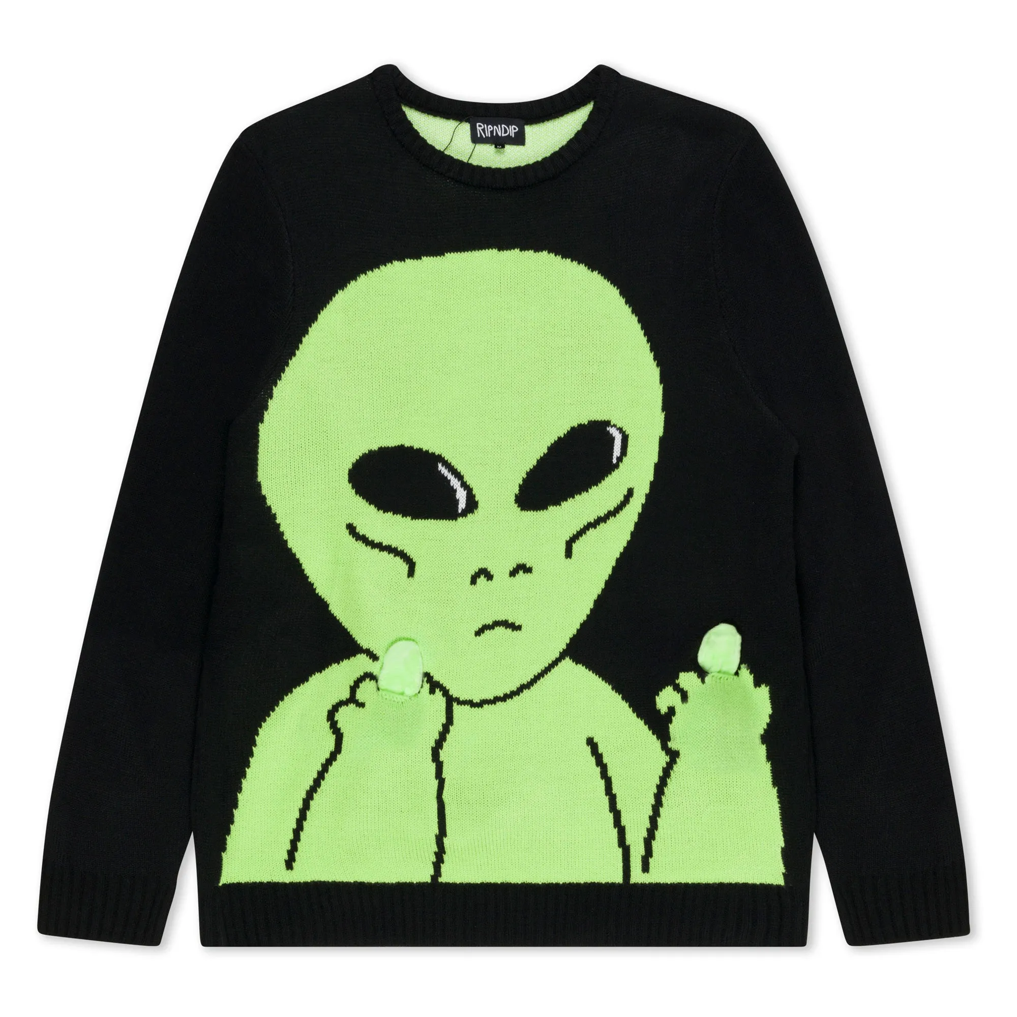 Lord Alien Flippy Knitty Sweater (Black)