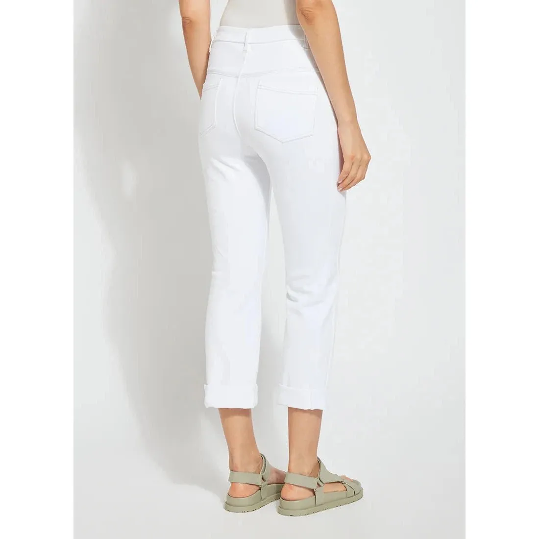 Lysse' Cropped Boyfriend - White