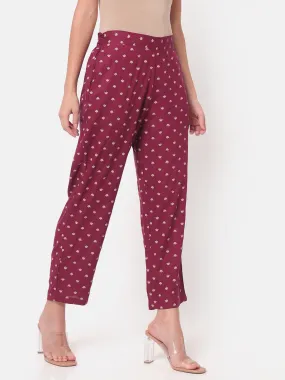 Malang Straight Maroon Pants