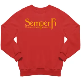 Marines Gold Semper Fi Marines Sweatshirt