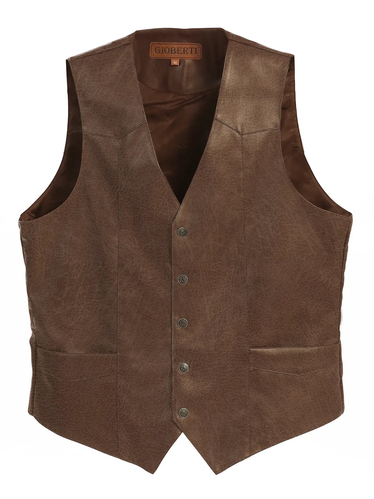 Men's Faux Leather Vest