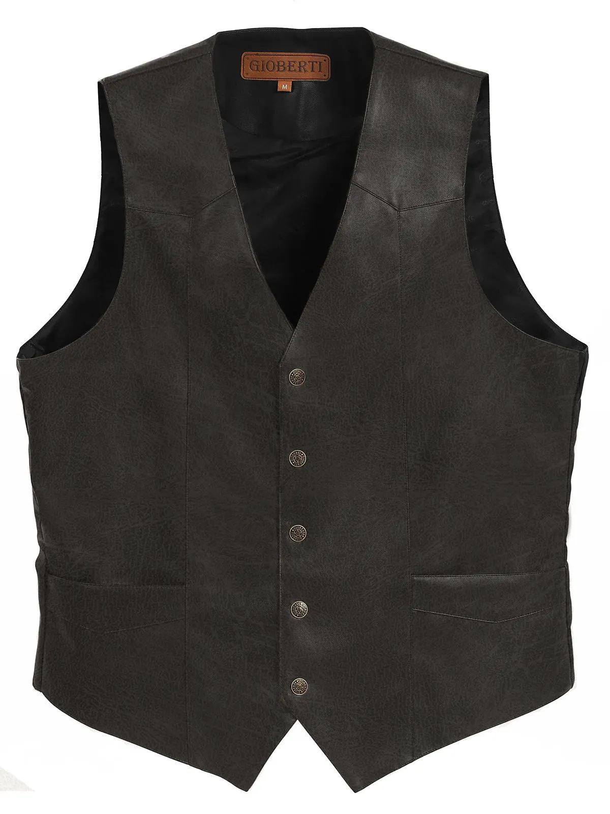 Men's Faux Leather Vest