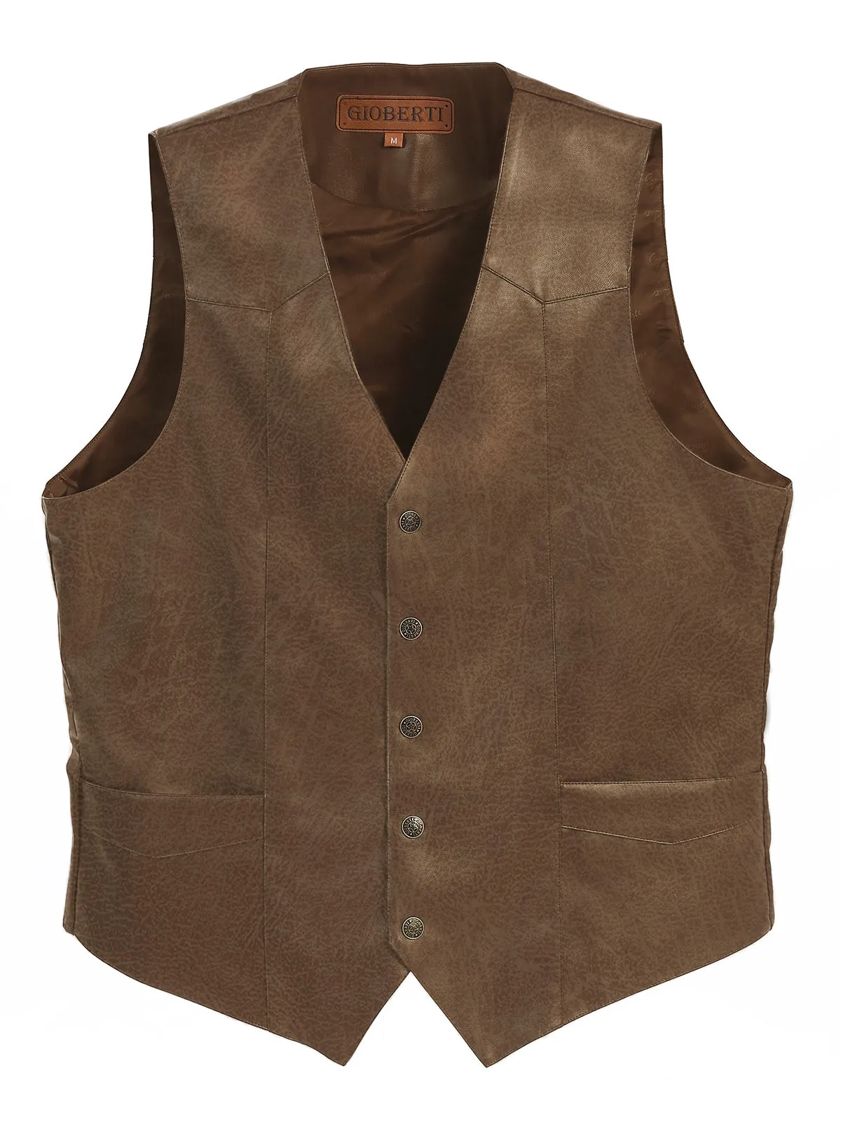 Men's Faux Leather Vest