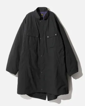 Mens Black Nylon Ripstop C.P. Coat - Lightweight, Durable, Weather-Resistant Outerwear