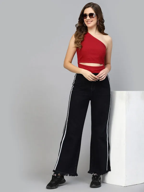 Odour Free Women'S One Shoulder Crop Top