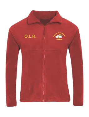 Our Lady Of The Rosary Rainbows Nursery Red Fleece Jacket