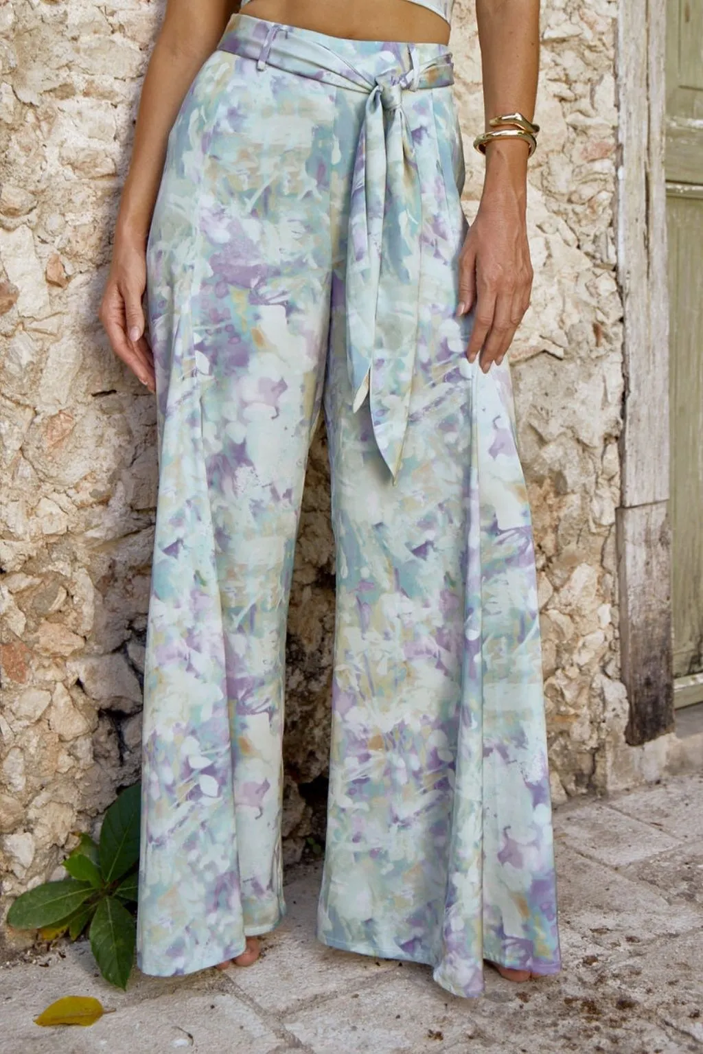 Picasso Blue Abstract Pants