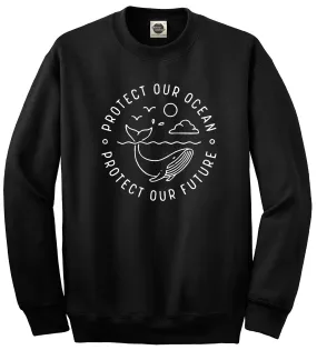 Protect Our Ocean Protect Our Future || Unisex Crewneck Sweatshirt