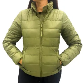 Queue khaki green collar puffer jacket