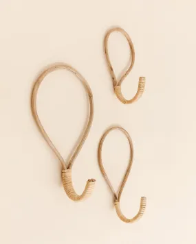 Rattan Wall Hooks (Set of 3)