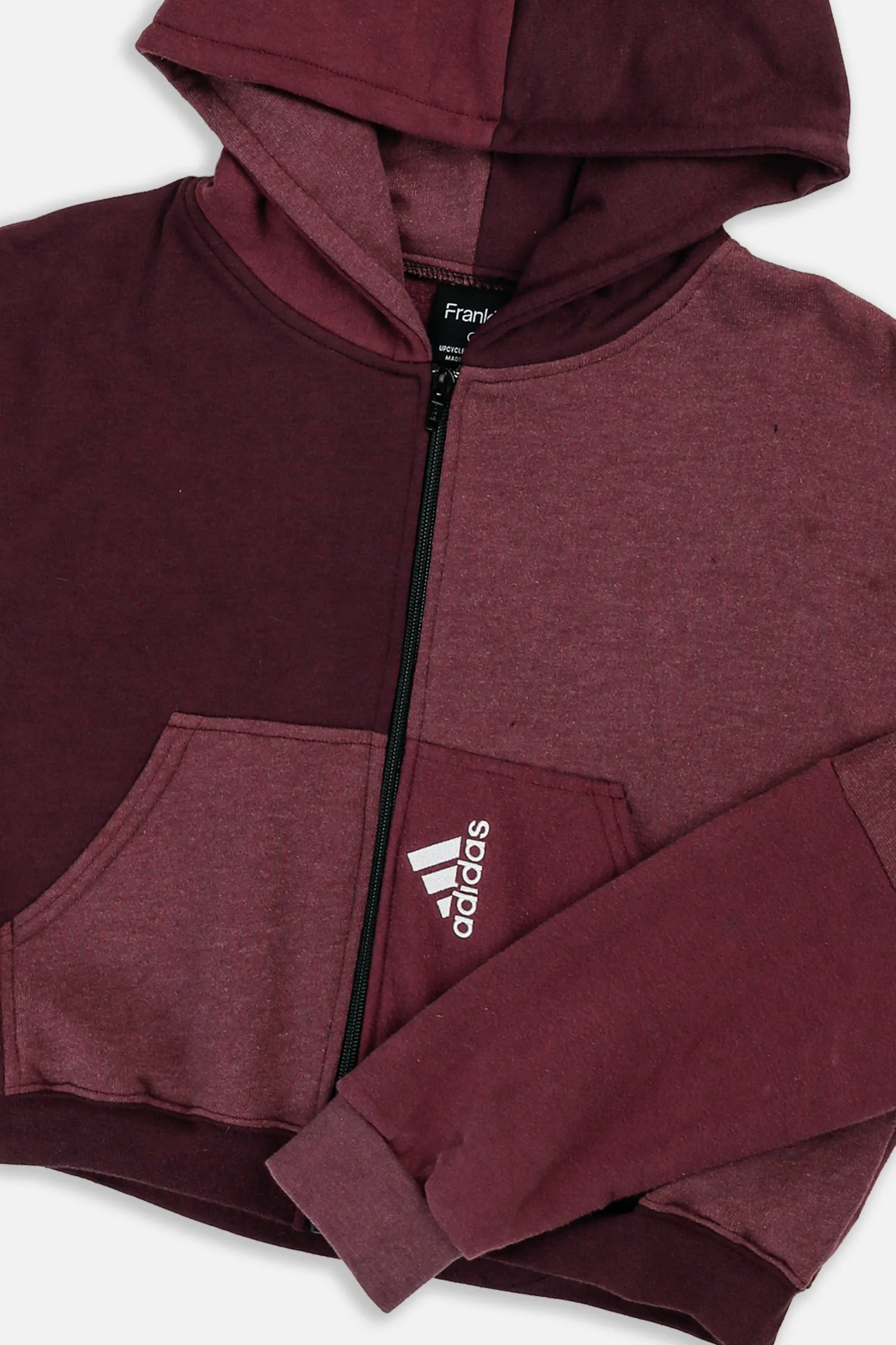 Rework Adidas Crop Zip Hoodie - S