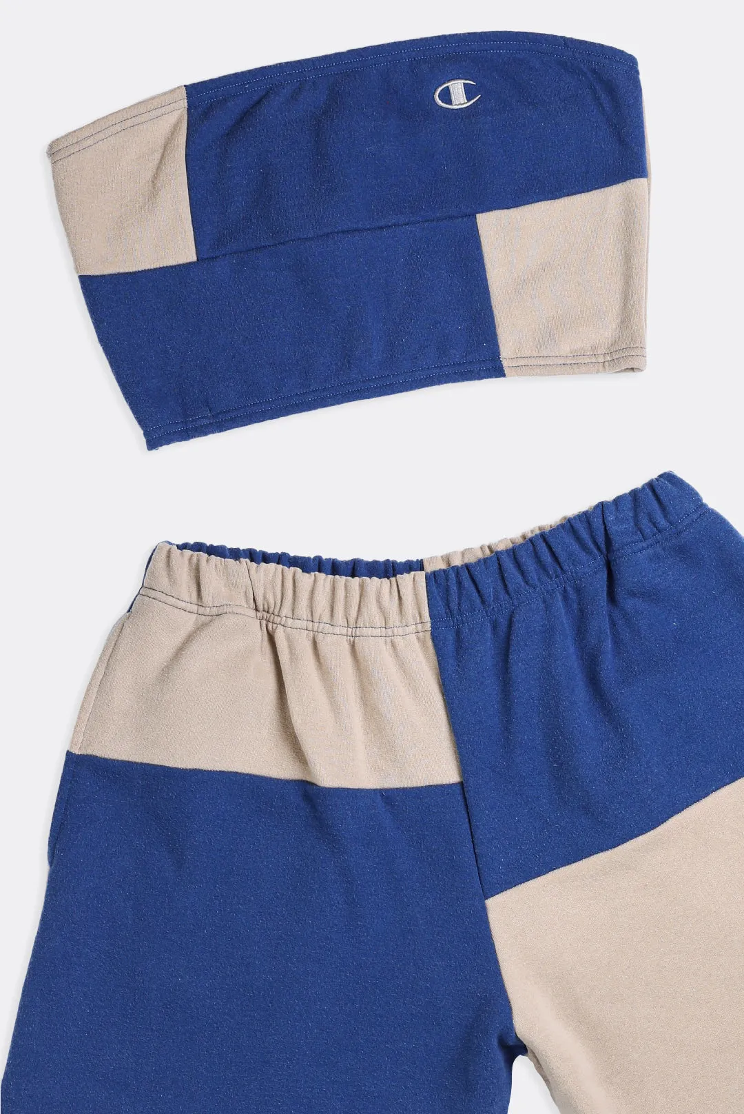 Rework Champion Patchwork Sweatshorts Set - L