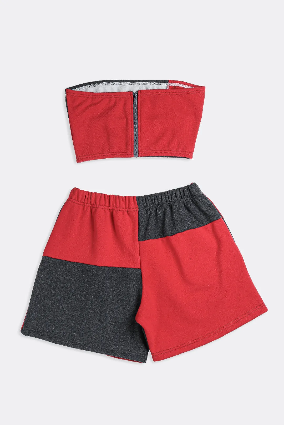 Rework Champion Patchwork Sweatshorts Set - M