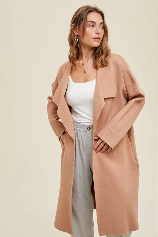 Ruby Draped Sweater Coat