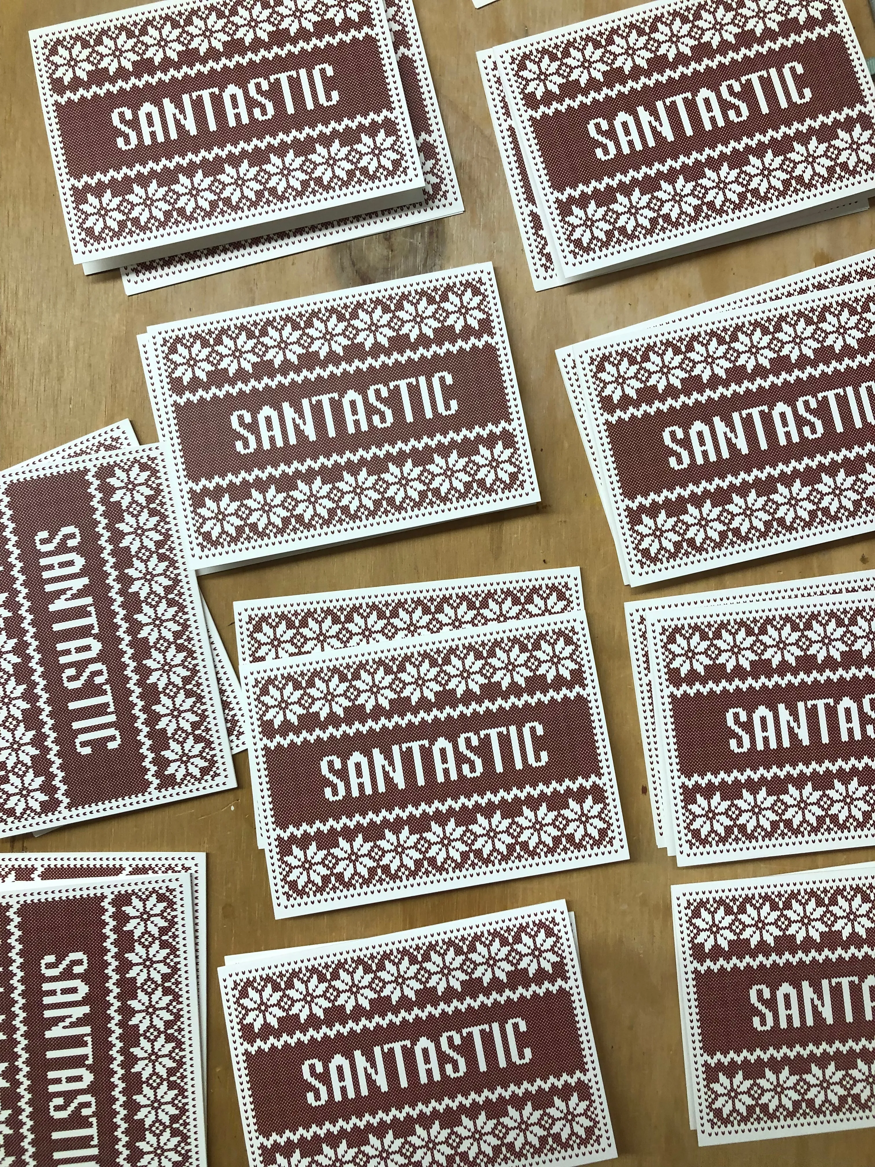 SANTASTIC gift cards - set of 4