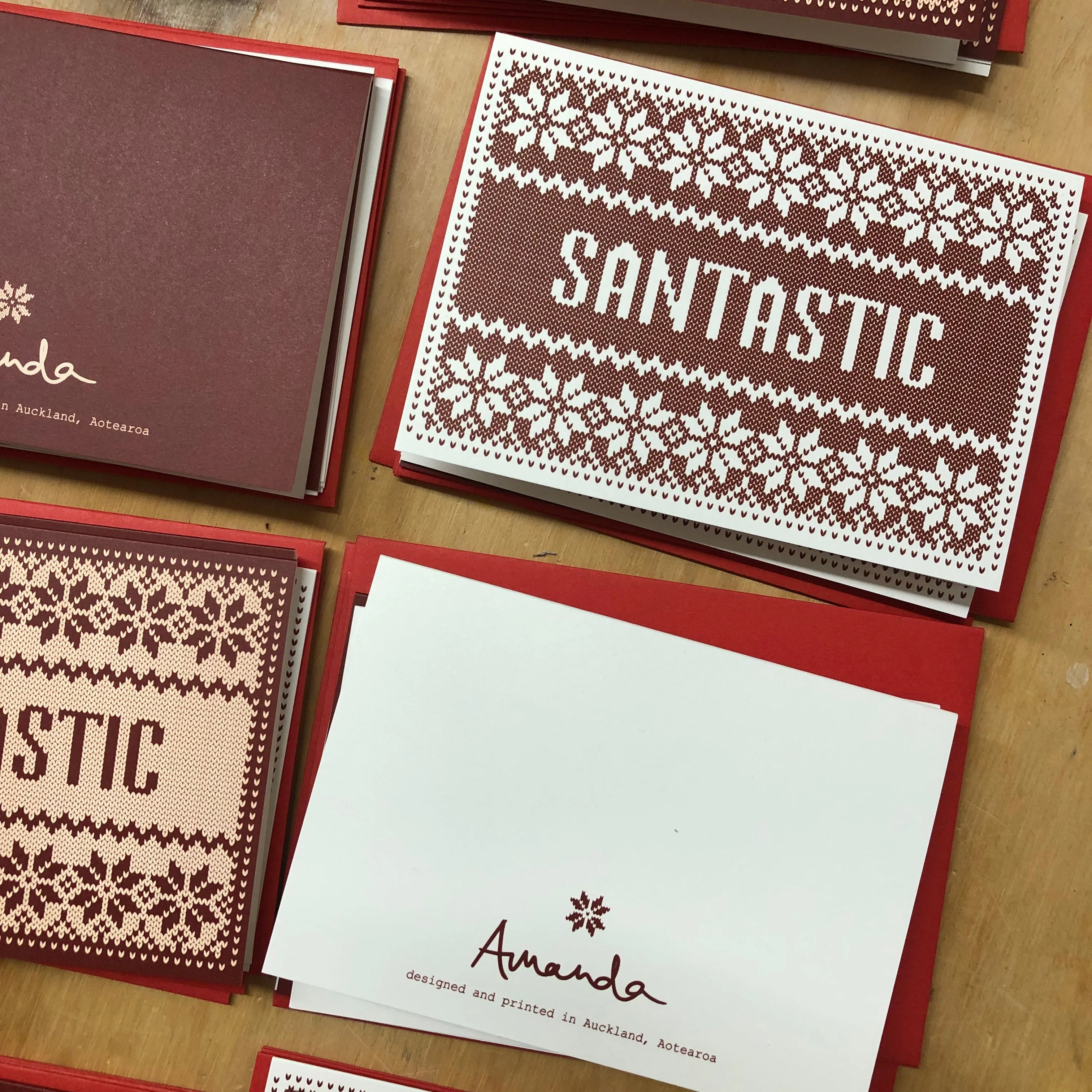 SANTASTIC gift cards - set of 4