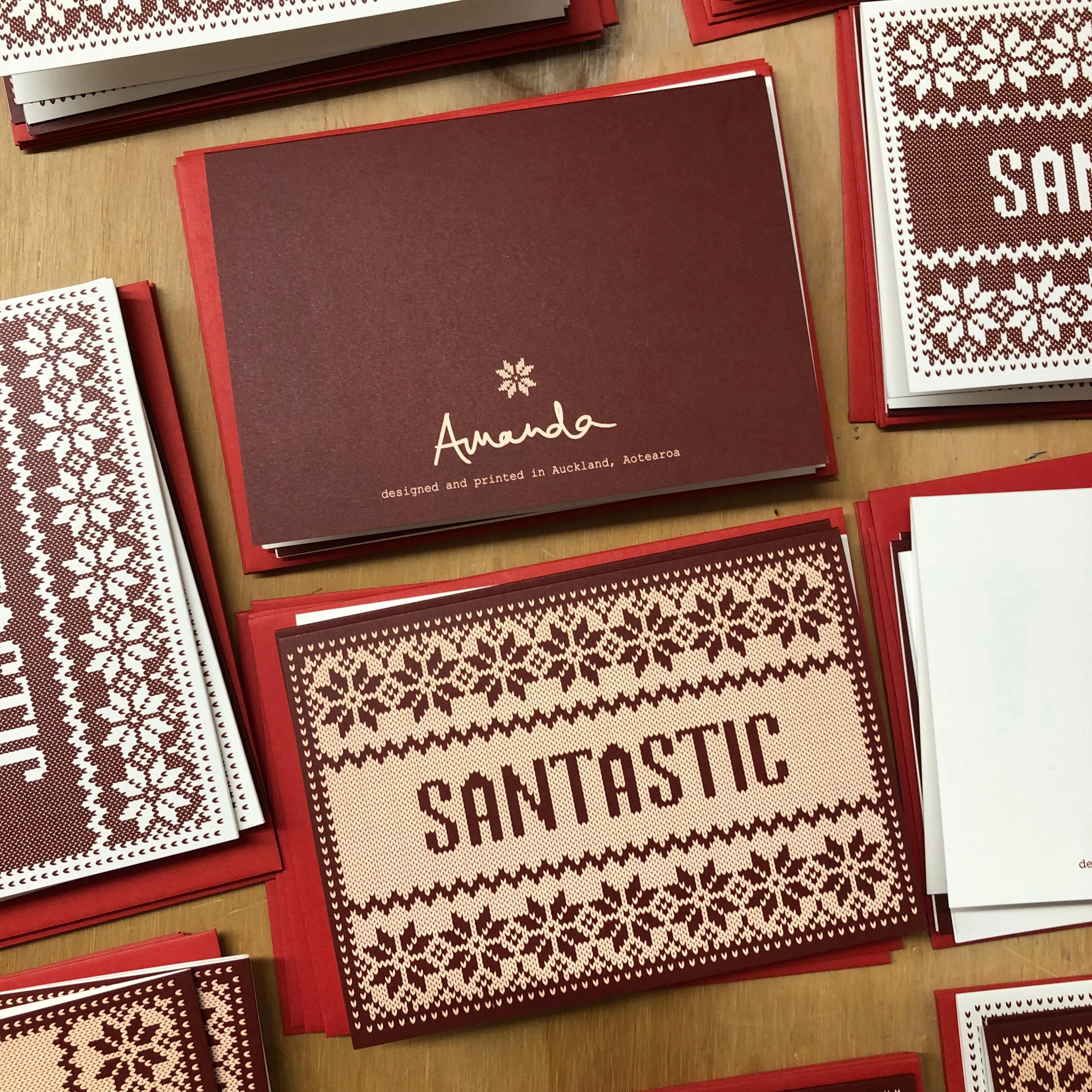 SANTASTIC gift cards - set of 4