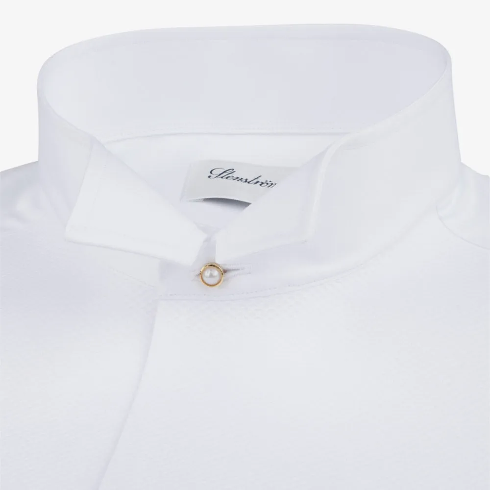 Stenstroms White Tie Shirt - Fitted Body