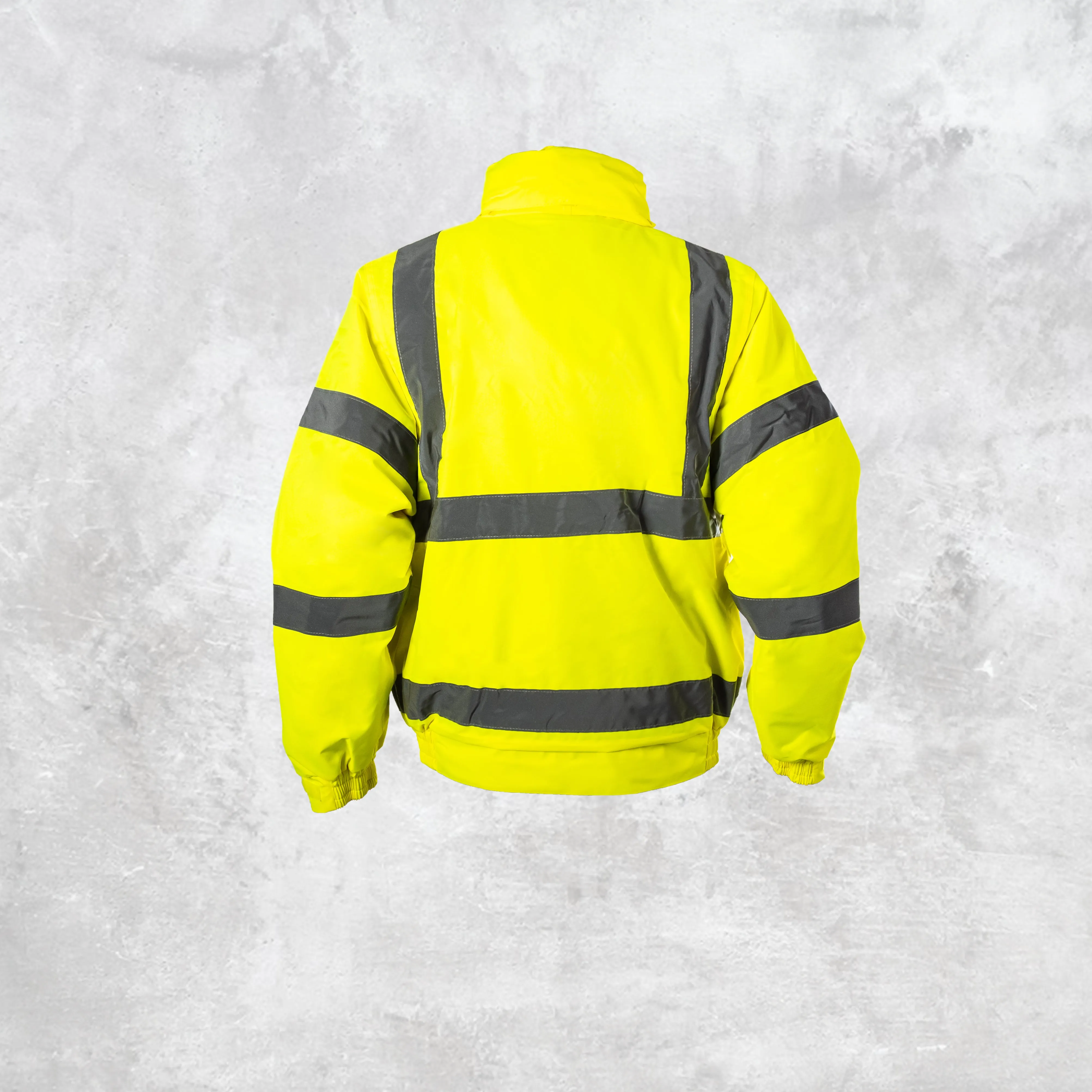 Step Ahead Hi Visibility Yellow Bomber Jacket