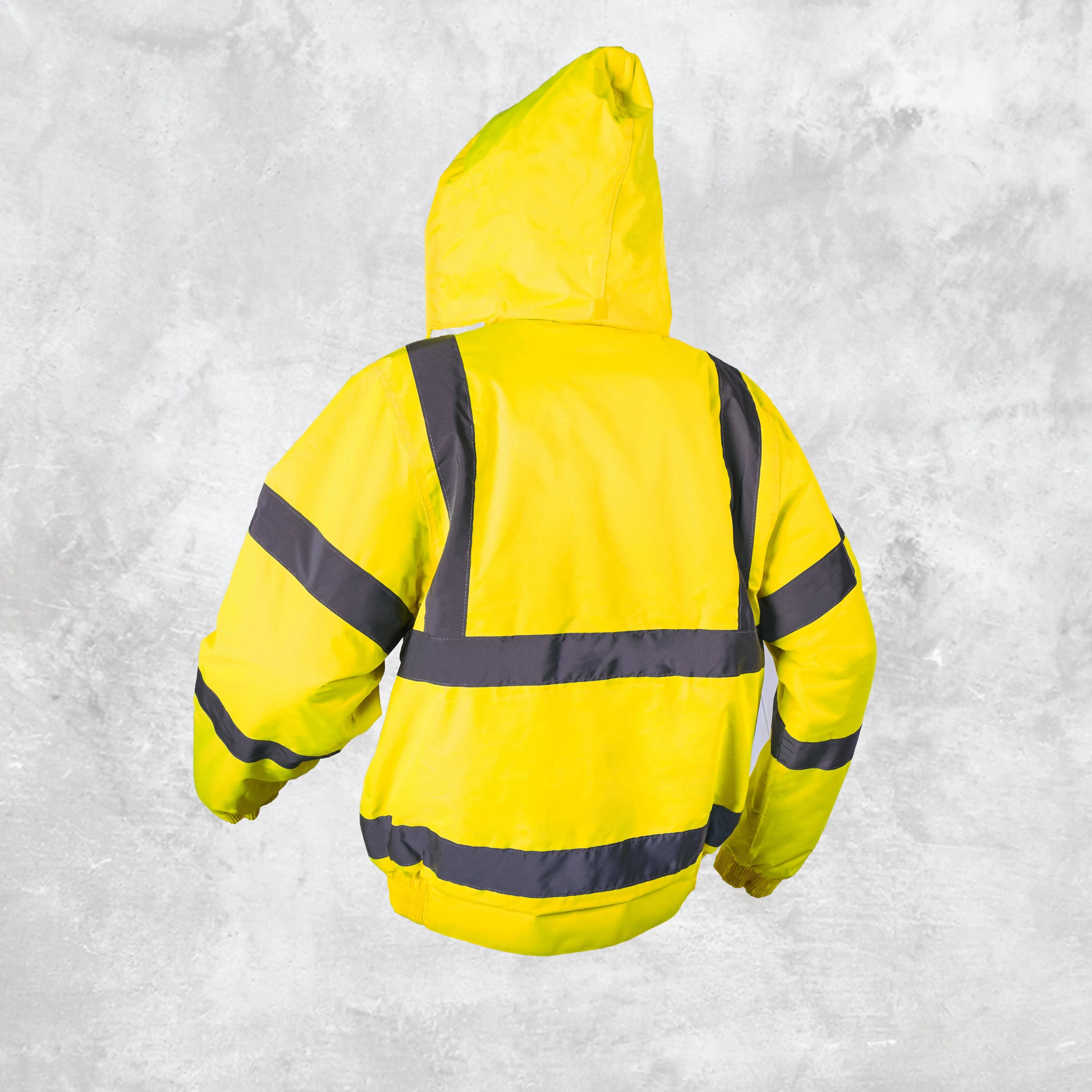 Step Ahead Hi Visibility Yellow Bomber Jacket